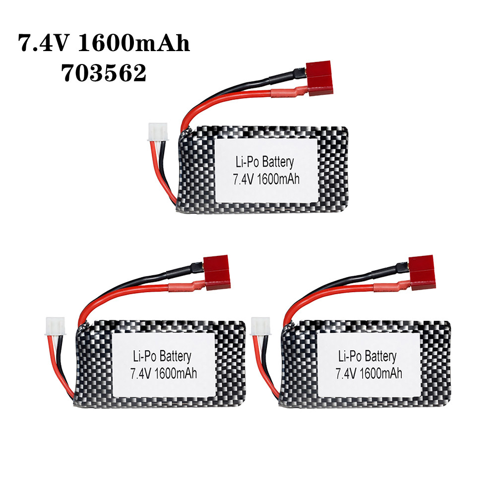 Rc Hobby Helicopter - 1/2/3 개/몫 7.4v 1600mah 703562 25C