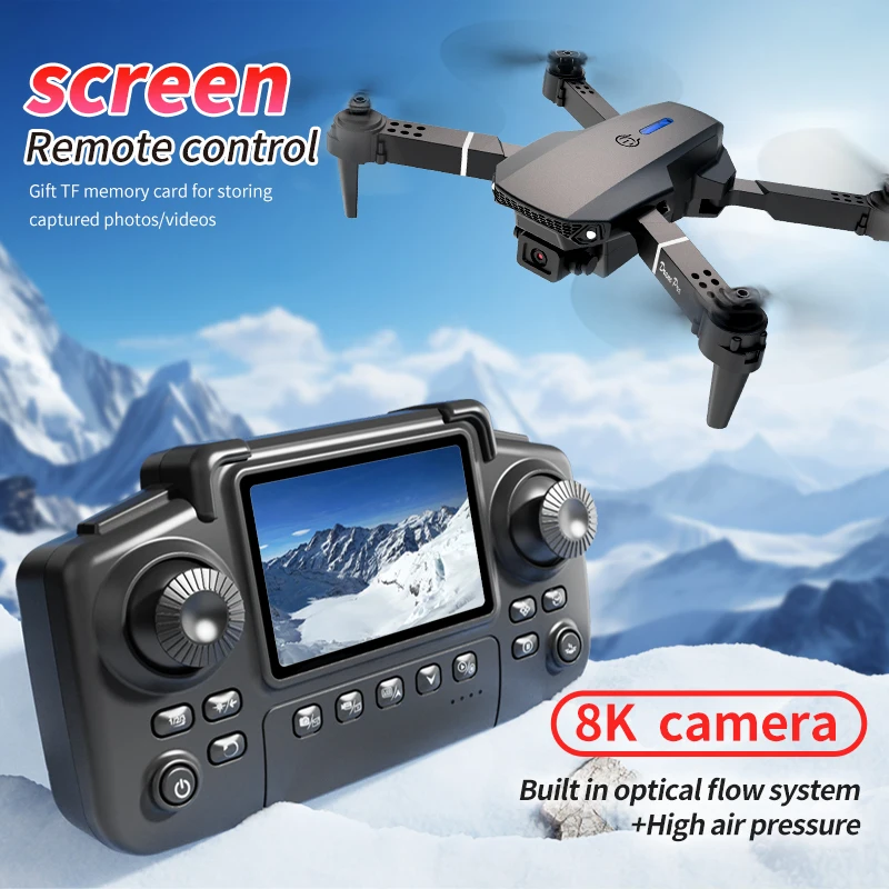 전문 E88 프로 드론 스크린 8K HD 카메라 WiF - Rc Hobby Helicopter 리뷰 및 가격
